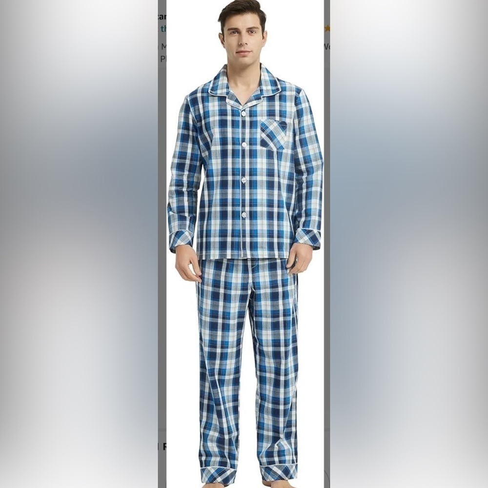 Men’s Casual Trends Flannel Pajamas (XL)